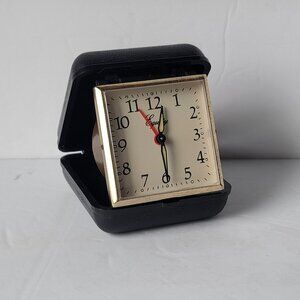 Vintage Equity Travel Alarm Clock glow in dark hands vintage alarm clock folding